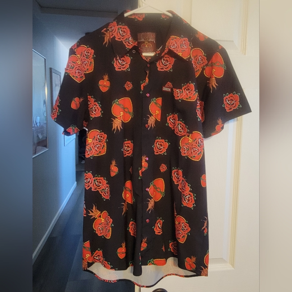Dixxon THE SACRED Mens - S bamboo party shirt
